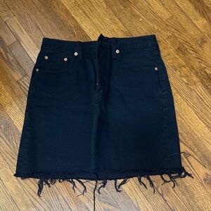 Levi's Black Denim Skirt